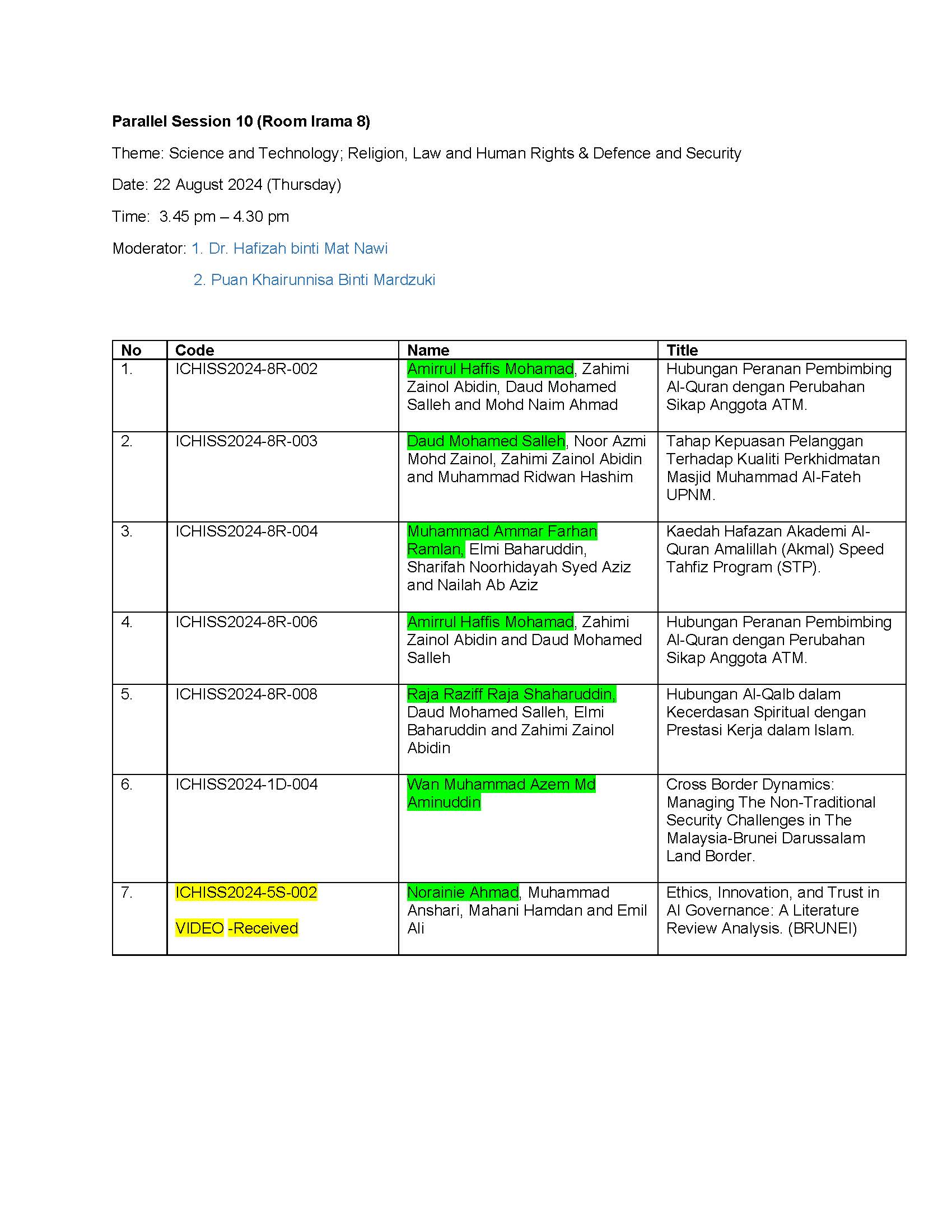 pg 10 2024 08 21 Latest Parallel Session Ichiss August 2024