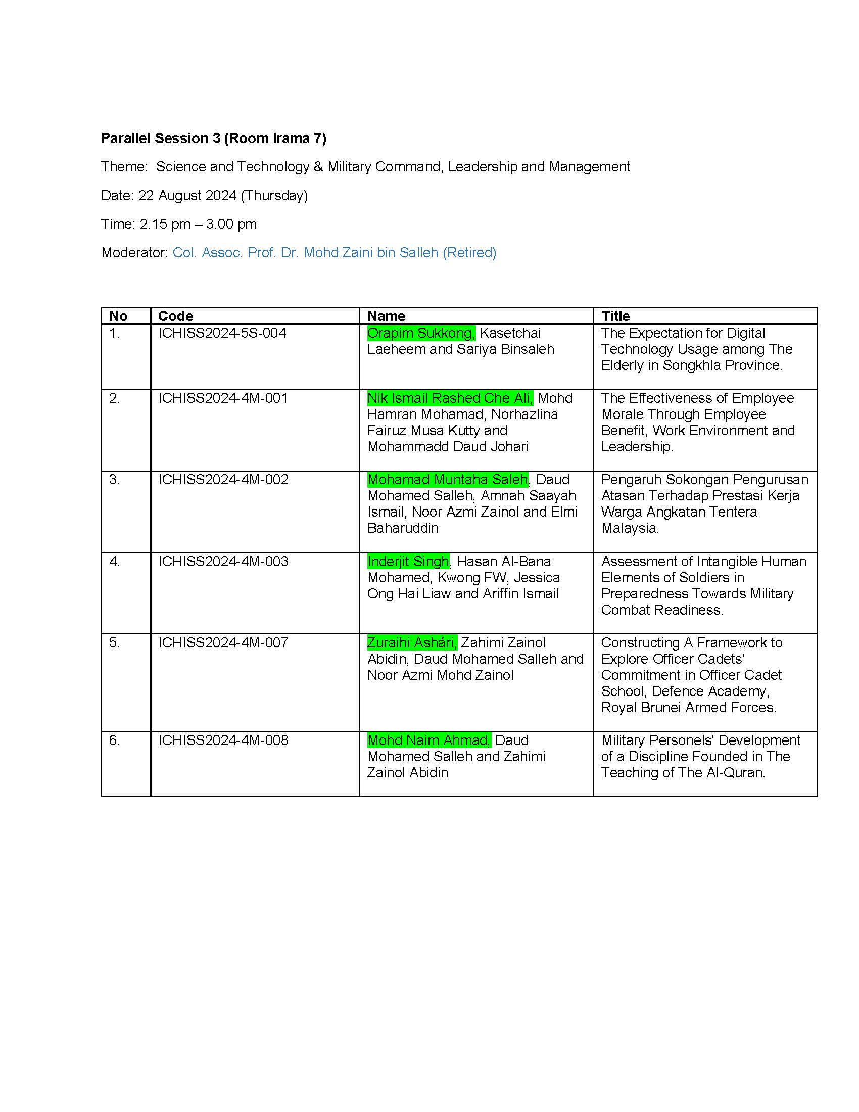 pg 3 2024 08 21 Latest Parallel Session Ichiss August 2024