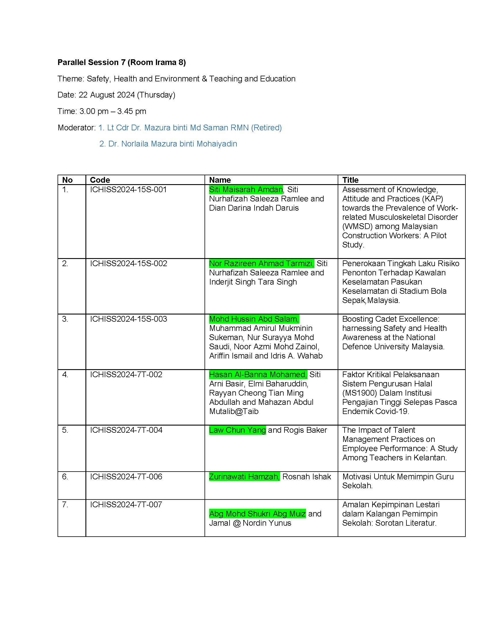 pg 7 2024 08 21 Latest Parallel Session Ichiss August 2024