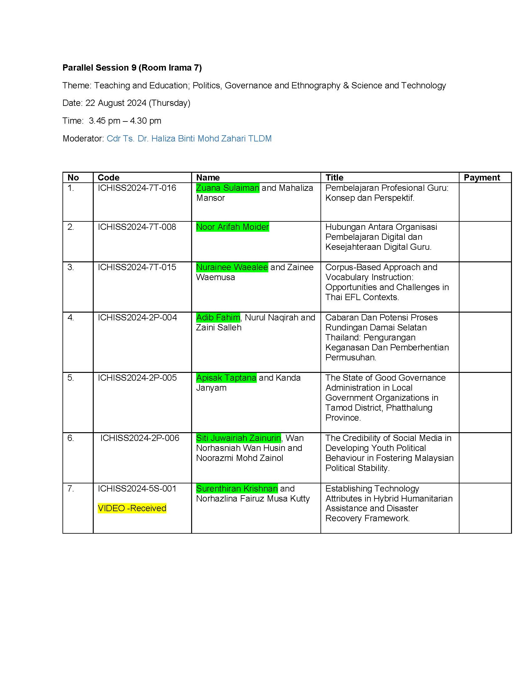 pg 9 2024 08 21 Latest Parallel Session Ichiss August 2024